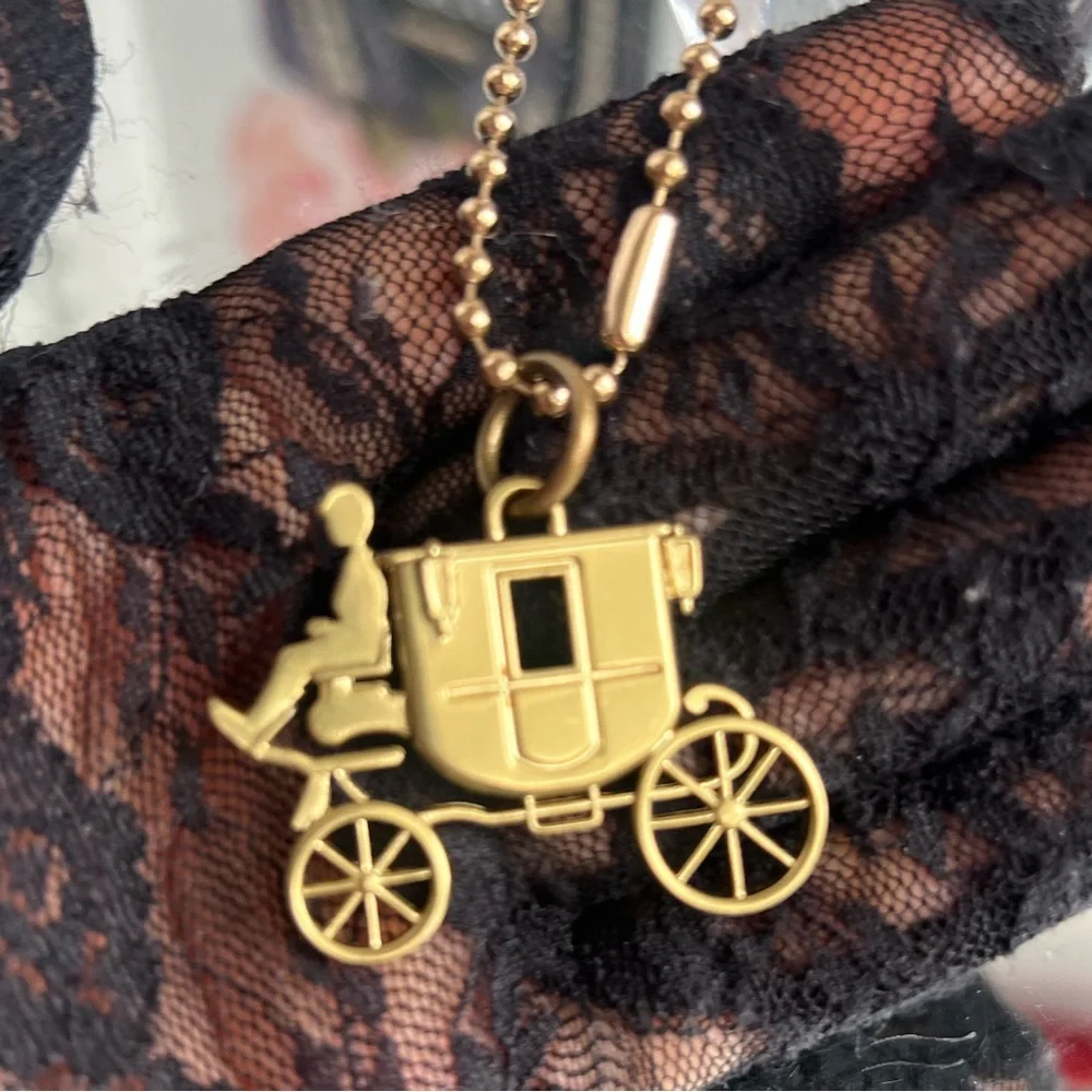 Coach Gold Carriage Key Holder